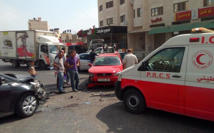 حادث سير في مدينة الخليل (أرشيف)